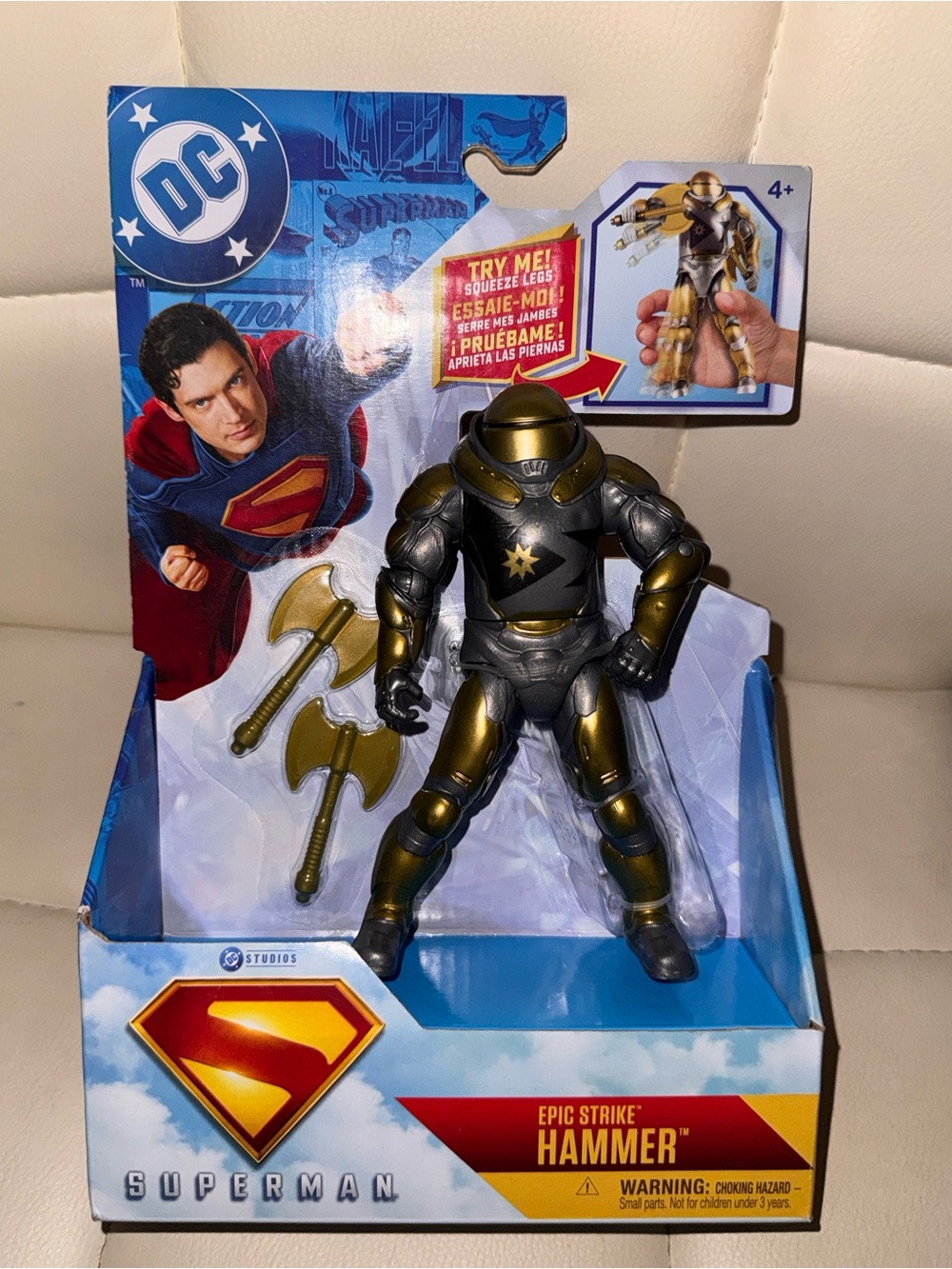 DC Epic Strike Hammer Action Figure - Gold & Black